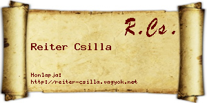 Reiter Csilla névjegykártya